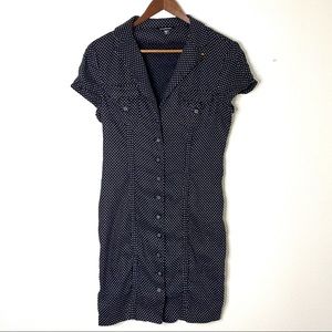 BEBE Black & White Polka Dot Dress